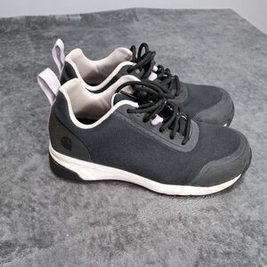 Carhartt Women's Work Shoes Sneakers in Black and Light Pink Safety Toe Size 6